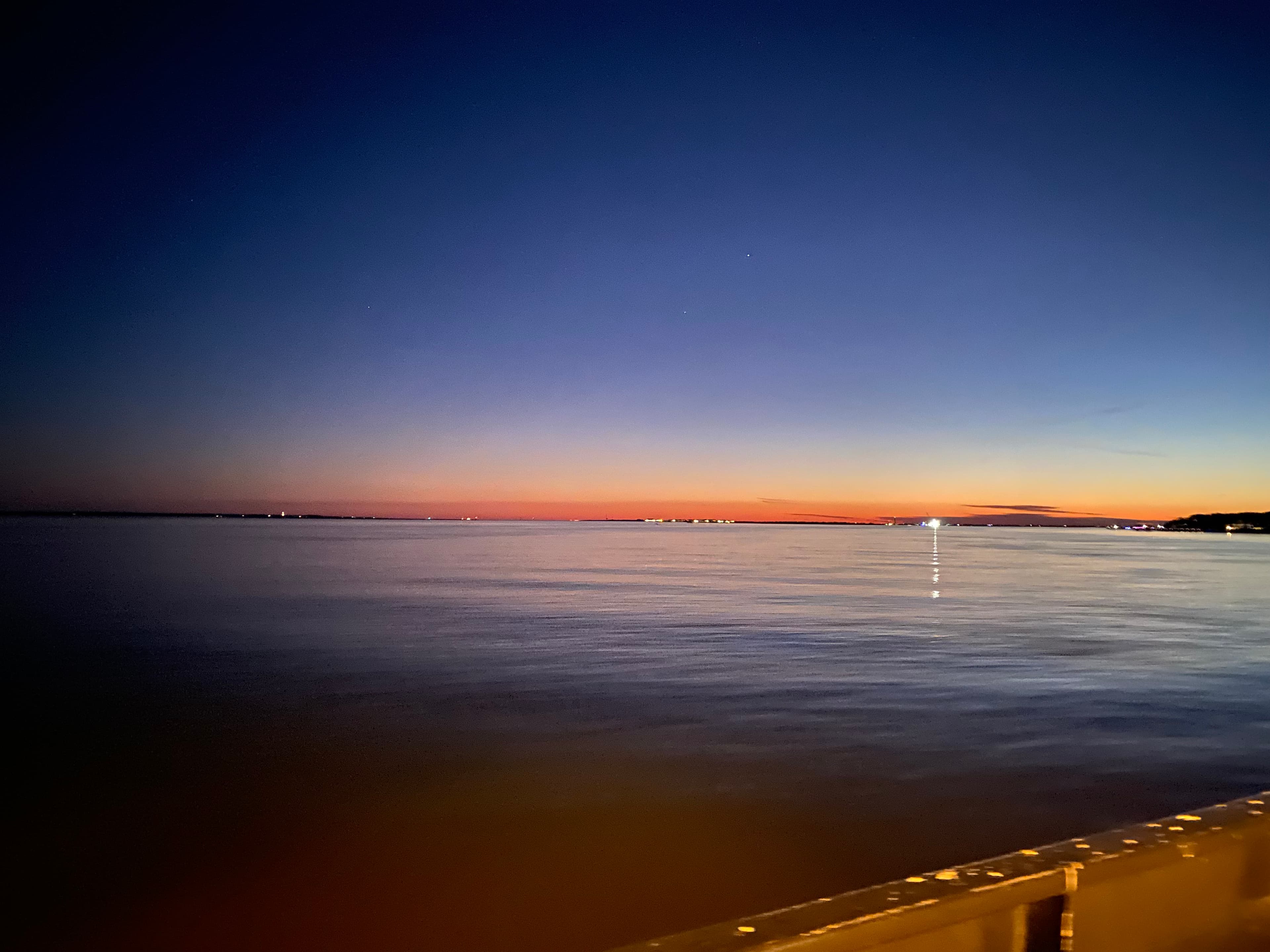 Twilight over the water